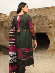 edenrobe Winter Collection Printed Khaddar 3Pc Suit EWU20W12-20176 - FaisalFabrics.pk