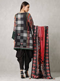 edenrobe Winter Collection Embroidered Khaddar Suit EWU20W12-20182 - 3 Piece - FaisalFabrics.pk