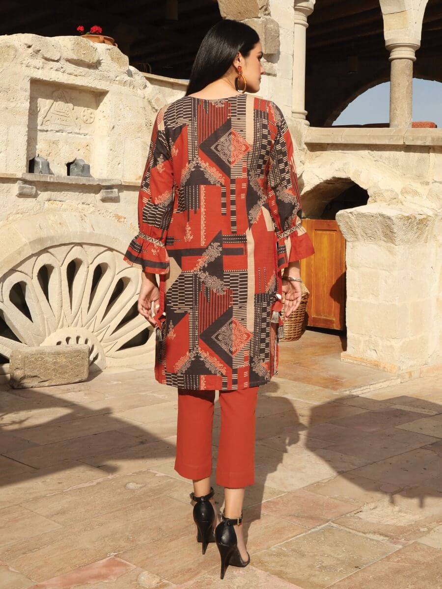 edenrobe Winter Collection Embroidered Khaddar Shirt EWU20W12-20190 - FaisalFabrics.pk