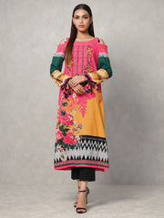 edenrobe Winter Collection Embroidered Khaddar Shirt EWU20W12-20194 - FaisalFabrics.pk