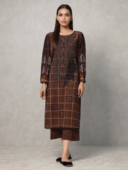 edenrobe Winter Collection Embroidered Khaddar 2pc Suit EWU20W12-20213 - FaisalFabrics.pk