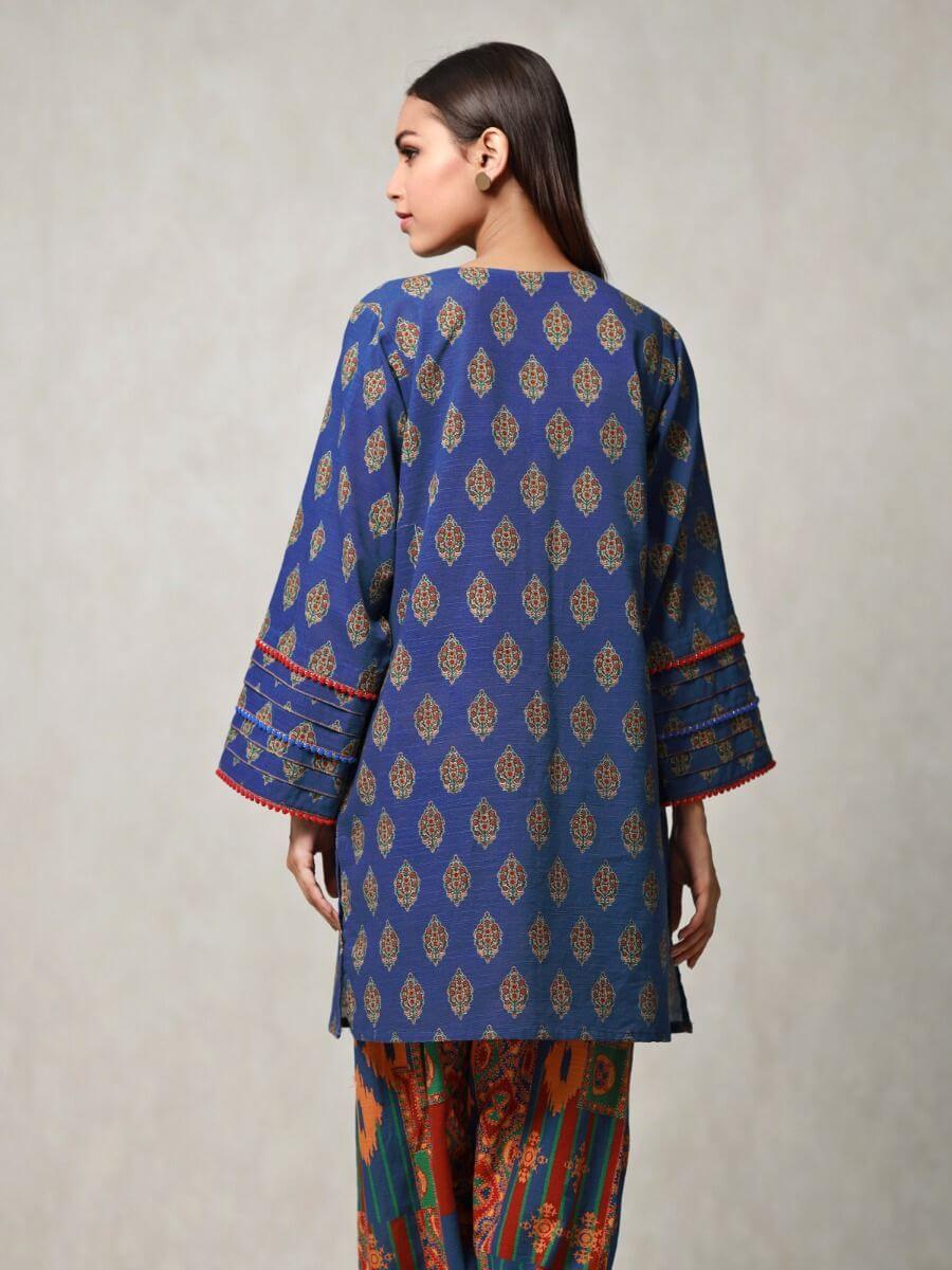edenrobe Winter Collection Printed Khaddar 2pc Suit EWU20W12-20214 - FaisalFabrics.pk