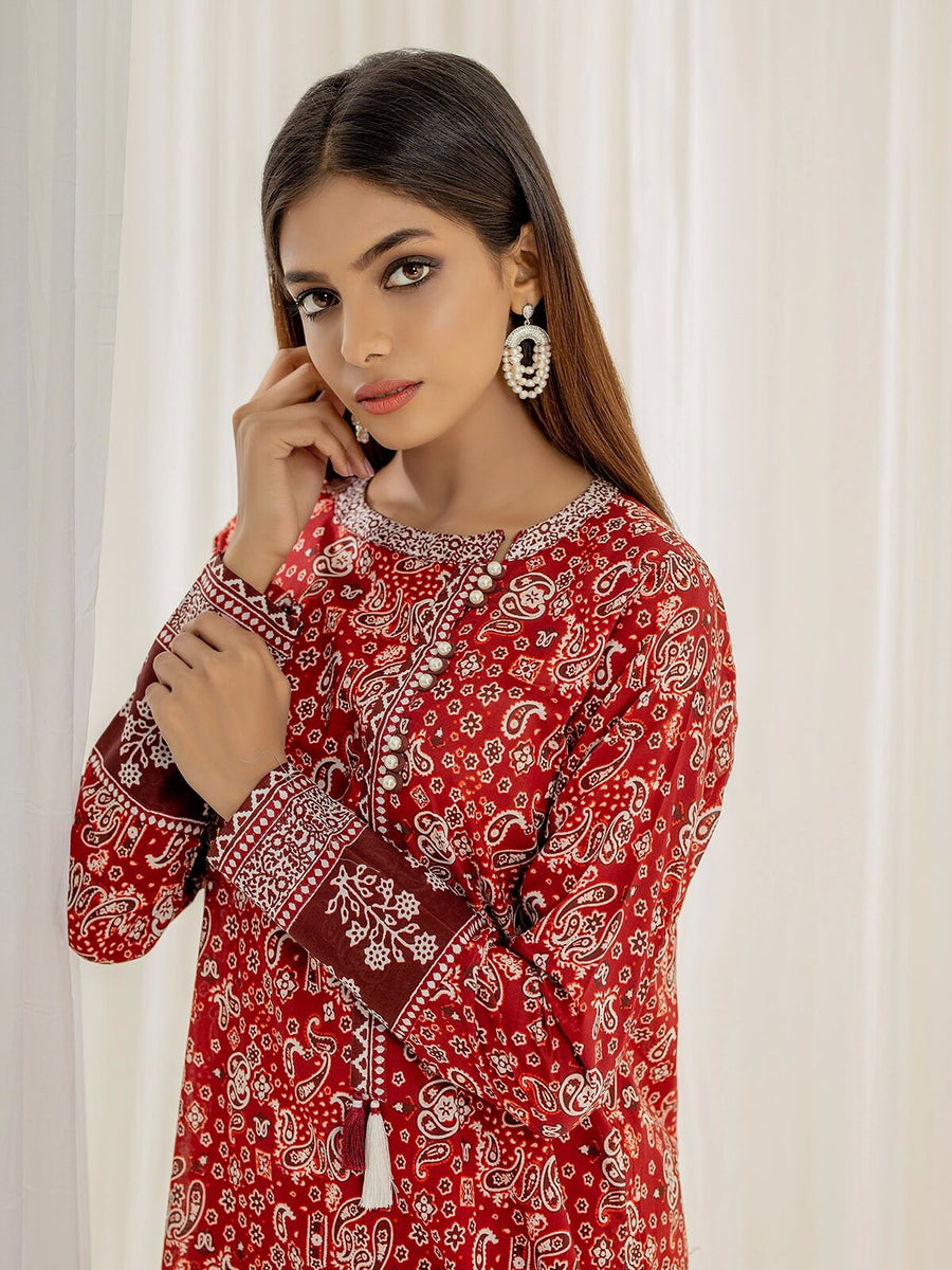 edenrobe Allure Lawn Unstitched 2 Piece Printed Suit EWU21A1-20550 - FaisalFabrics.pk