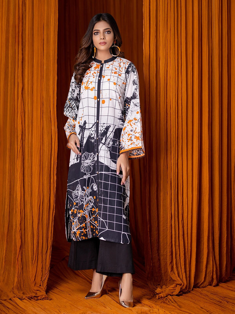 edenrobe Allure Lawn Unstitched 1PCS Printed Shirt EWU21A1-20564 - FaisalFabrics.pk