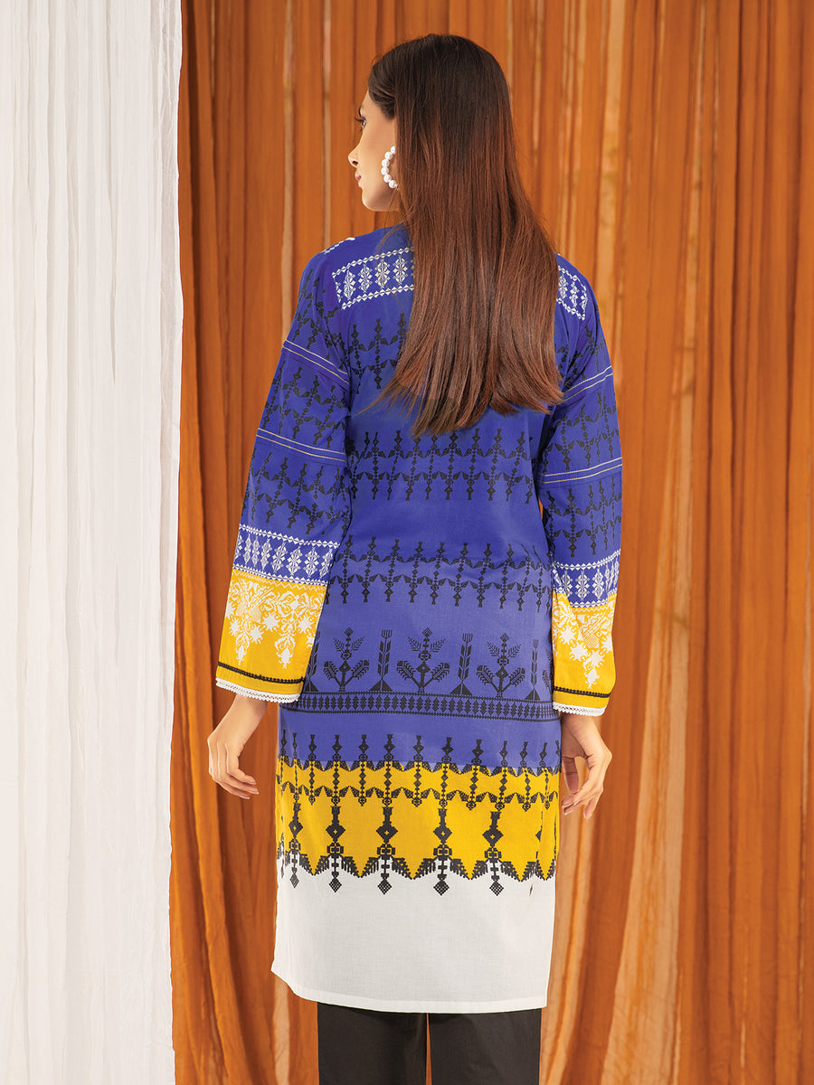 edenrobe Allure Lawn Unstitched 1PCS Printed Shirt EWU21A1-20566 - FaisalFabrics.pk