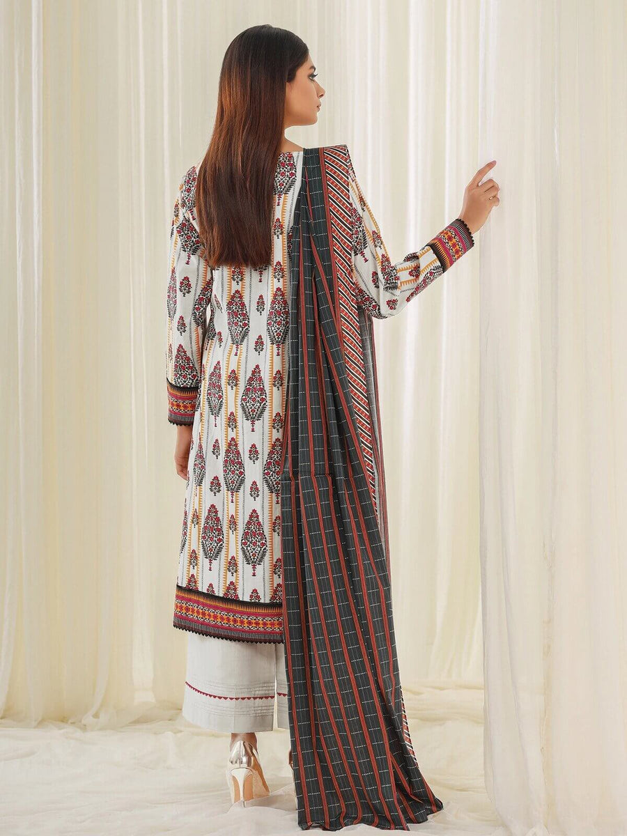 edenrobe Allure Lawn Unstitched 3pc Printed Suit EWU21A1-20570 - FaisalFabrics.pk