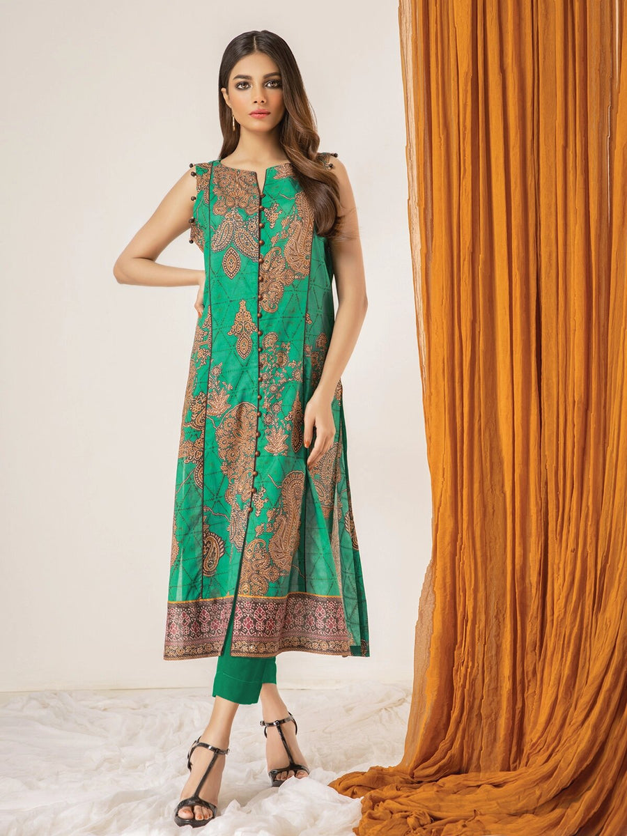 edenrobe Allure Lawn Unstitched 2 Piece Printed Suit EWU21A1-20603 - FaisalFabrics.pk