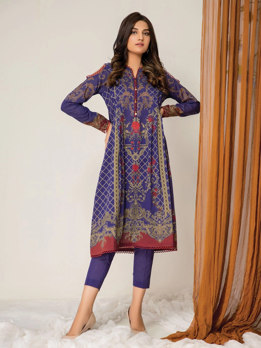 edenrobe Allure Lawn Unstitched 1PCS Printed Shirt EWU21A1-20612 - FaisalFabrics.pk