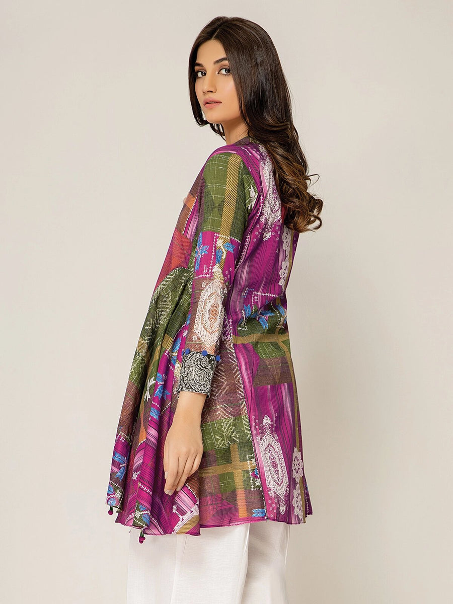 edenrobe Allure Lawn Unstitched 1PCS Printed Shirt EWU21A1-20613 - FaisalFabrics.pk