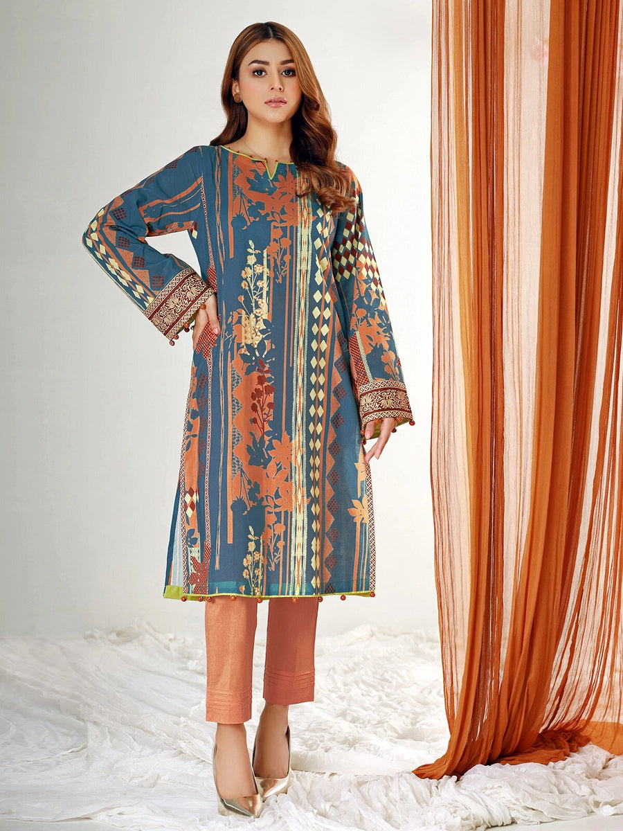 edenrobe Allure Lawn Unstitched 1PCS Printed Shirt EWU21A1-20618 - FaisalFabrics.pk