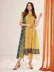 edenrobe Allure Lawn Unstitched 2 Piece Printed Suit EWU21A1-20641 - FaisalFabrics.pk