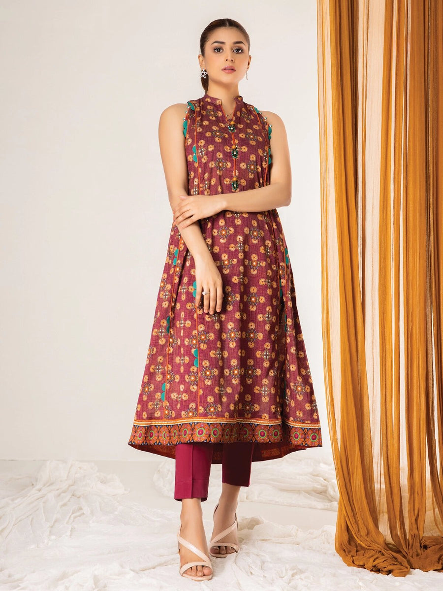 edenrobe Allure Lawn Unstitched 1PCS Printed Shirt EWU21A1-20661 - FaisalFabrics.pk