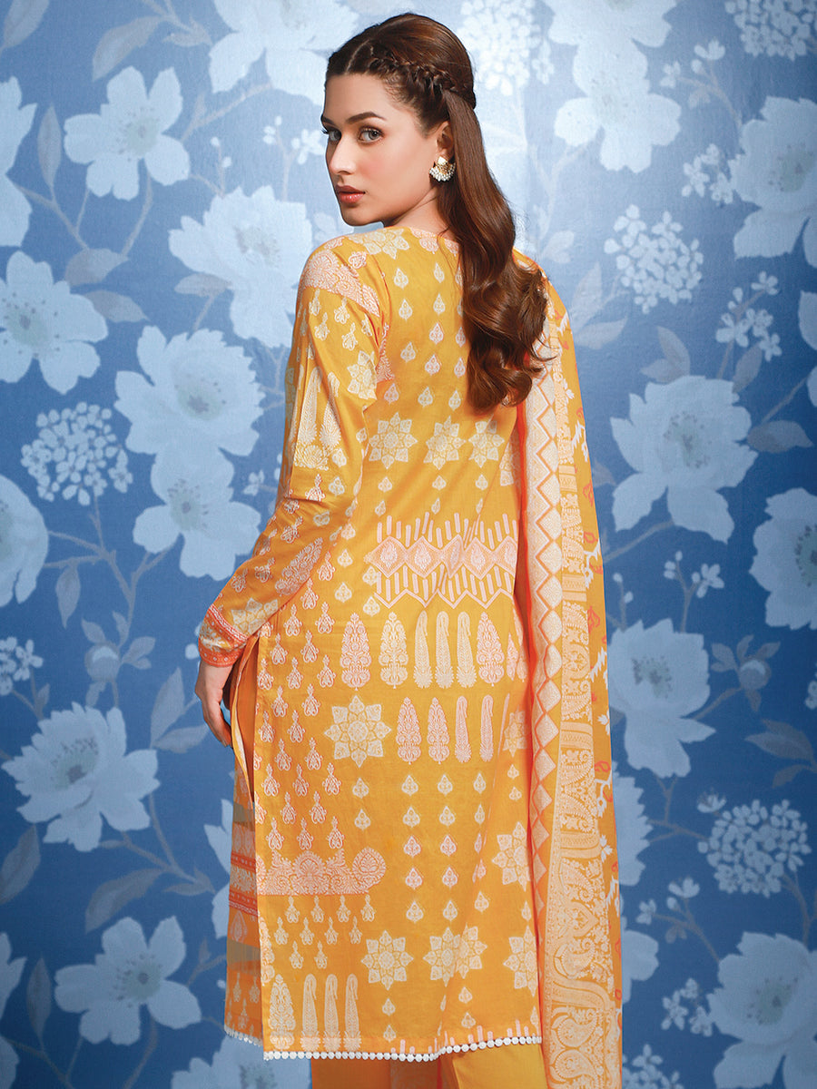 edenrobe Allure Lawn Unstitched 3 Piece Printed Suit EWU21A1-20674 - FaisalFabrics.pk