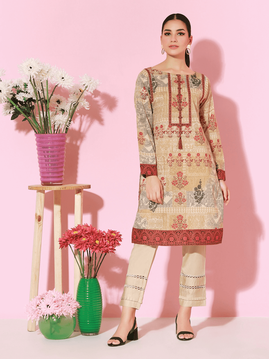 edenrobe Allure Lawn Unstitched 1PC Printed Shirt EWU21A1-20711 - FaisalFabrics.pk