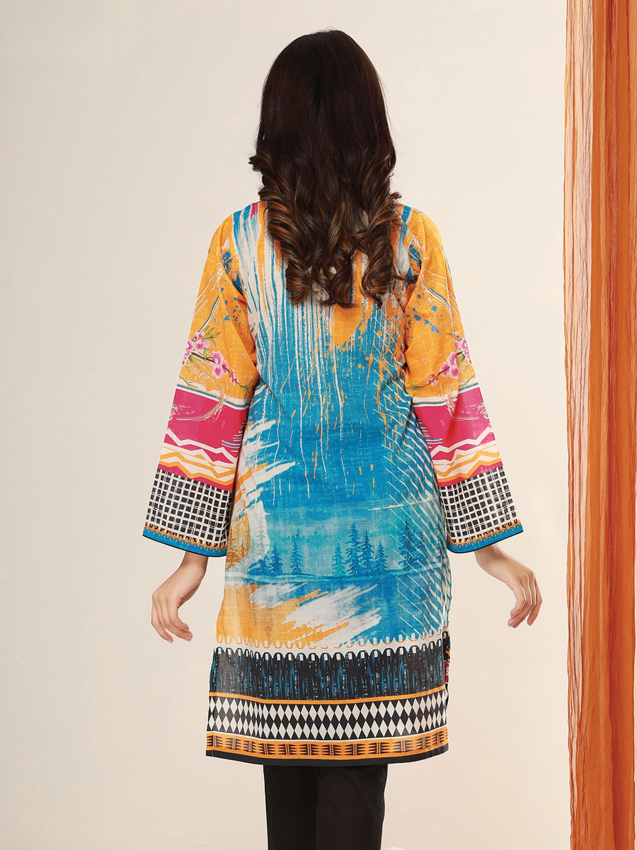 edenrobe Allure Lawn Unstitched 1PC Printed Shirt EWU21A1-20765 - FaisalFabrics.pk