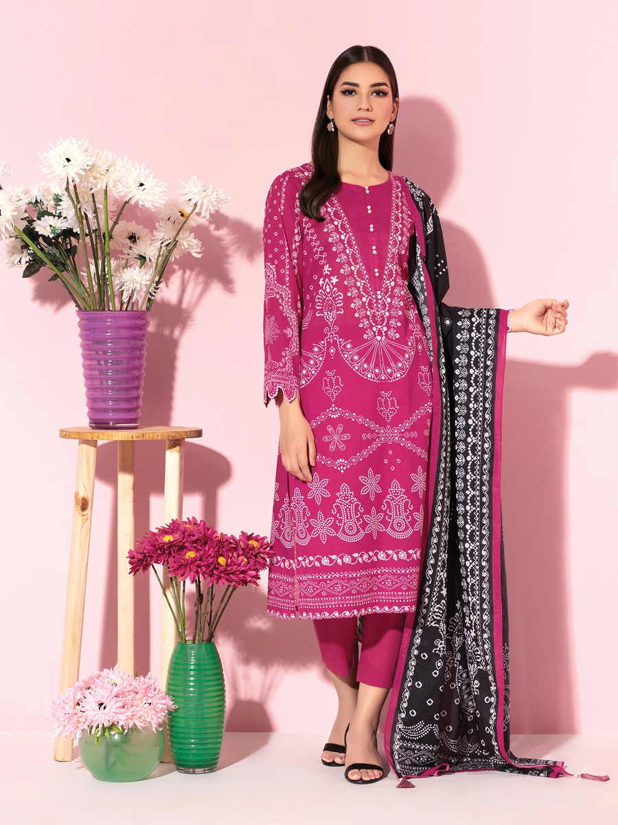 edenrobe Allure Lawn Unstitched 3 Piece Printed Suit EWU21A1-20766 - FaisalFabrics.pk