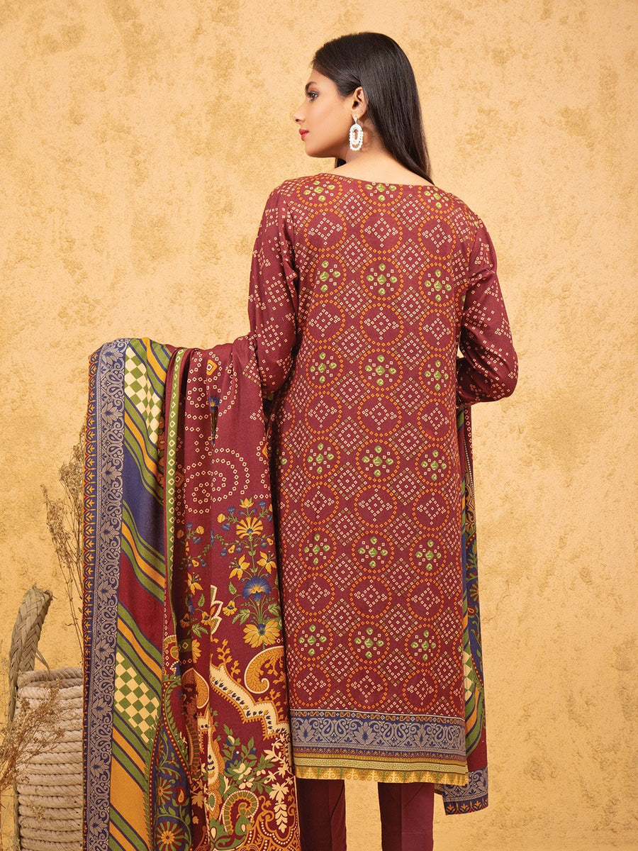 edenrobe Allure Viscose Unstitched Printed 3pc Suit EWU21A10-21376 - FaisalFabrics.pk