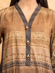 edenrobe Women Unstitched Allure Viscose EWU21A10-21379 - Dead Brown - 3 Piece - FaisalFabrics.pk