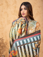 edenrobe Women Unstitched Allure Viscose EWU21A10-21387 - Beige - 3 Piece - FaisalFabrics.pk