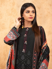 edenrobe Women Unstitched Allure Viscose EWU21A10-21390 - Black - 3 Piece - FaisalFabrics.pk