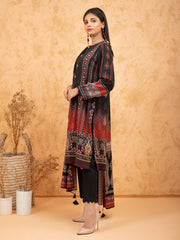 edenrobe Women Unstitched Allure Viscose EWU21A10-21390 - Black - 3 Piece - FaisalFabrics.pk