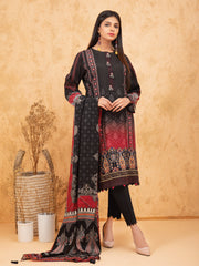 edenrobe Women Unstitched Allure Viscose EWU21A10-21390 - Black - 3 Piece - FaisalFabrics.pk