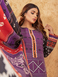 edenrobe Women Unstitched Allure Viscose EWU21A10-21393 - Purple - 3 Piece - FaisalFabrics.pk