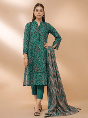 edenrobe Allure Cambric Unstitched Printed 3pc Suit EWU21A7-21201 - FaisalFabrics.pk