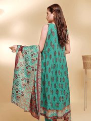 edenrobe Allure Cambric Unstitched Printed 3pc Suit EWU21A7-21203 - FaisalFabrics.pk