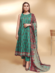 edenrobe Allure Cambric Unstitched Printed 3pc Suit EWU21A7-21203 - FaisalFabrics.pk