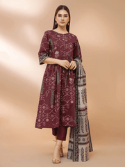 edenrobe Allure Cambric Unstitched Printed 3pc Suit EWU21A7-21205 - FaisalFabrics.pk