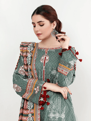 edenrobe Allure Cambric Unstitched Printed 3pc Suit EWU21A7-21206 - FaisalFabrics.pk