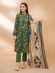 edenrobe Allure Cambric Unstitched 3Pc Printed Suit EWU21A7-21212 - FaisalFabrics.pk