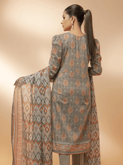 edenrobe Allure Cambric Unstitched 3Pc Printed Suit EWU21A7-21223 - FaisalFabrics.pk