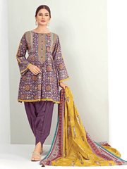 edenrobe Allure Cambric Unstitched Printed 3pc Suit EWU21A7-21232 - FaisalFabrics.pk
