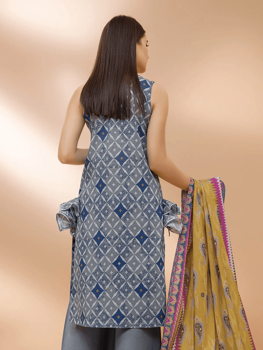 edenrobe Allure Cambric Unstitched Printed 3pc Suit EWU21A7-21236 - FaisalFabrics.pk