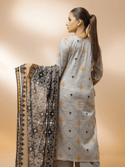 edenrobe Allure Cambric Unstitched 3Pc Printed Suit EWU21A7-21238 - FaisalFabrics.pk