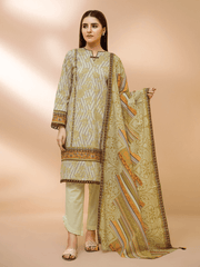 edenrobe Allure Cambric Unstitched 3Pc Printed Suit EWU21A7-21239 - FaisalFabrics.pk