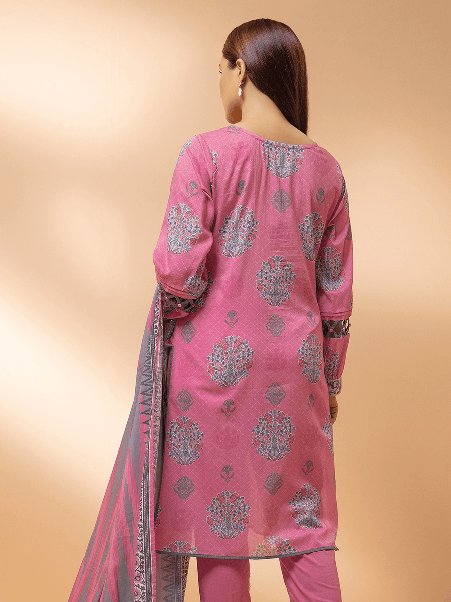 edenrobe Allure Cambric Unstitched 3Pc Printed Suit EWU21A7-21240 - FaisalFabrics.pk