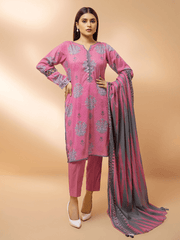 edenrobe Allure Cambric Unstitched 3Pc Printed Suit EWU21A7-21240 - FaisalFabrics.pk