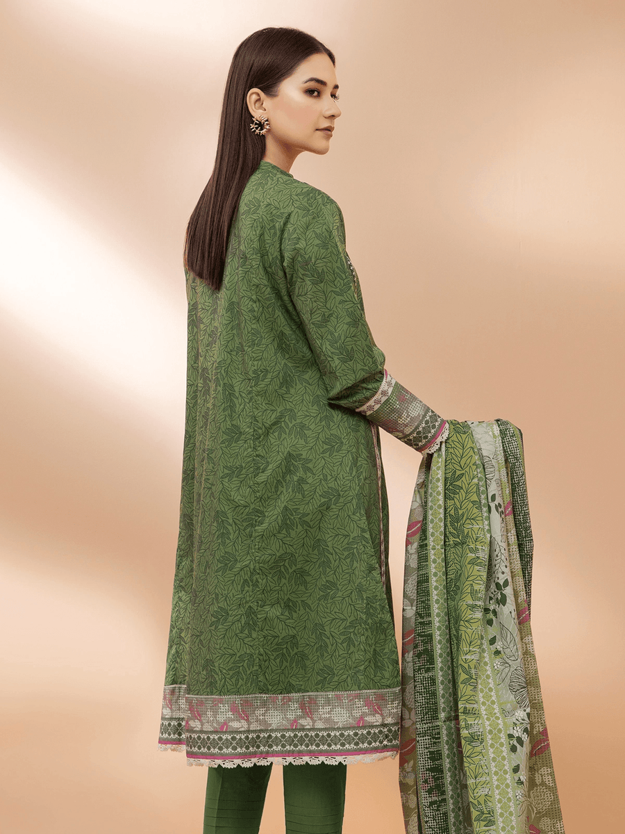 edenrobe Allure Cambric Unstitched 3Pc Printed Suit EWU21A7-21241 - FaisalFabrics.pk