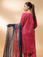 edenrobe Allure Cambric Unstitched Printed 3pc Suit EWU21A7-21242 - FaisalFabrics.pk