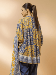 edenrobe Allure Cambric Unstitched Printed 3pc Suit EWU21A7-21244 - FaisalFabrics.pk