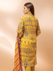 edenrobe Allure Cambric Unstitched Printed 3pc Suit EWU21A7-21245 - FaisalFabrics.pk