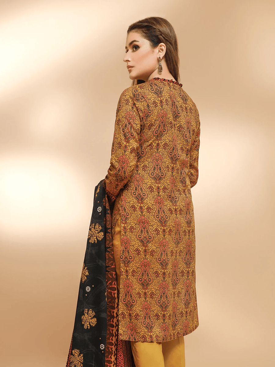 edenrobe Allure Cambric Unstitched Printed 3pc Suit EWU21A7-21246 - FaisalFabrics.pk