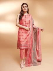 edenrobe Allure Cambric Unstitched 3Pc Printed Suit EWU21A7-21248 - FaisalFabrics.pk
