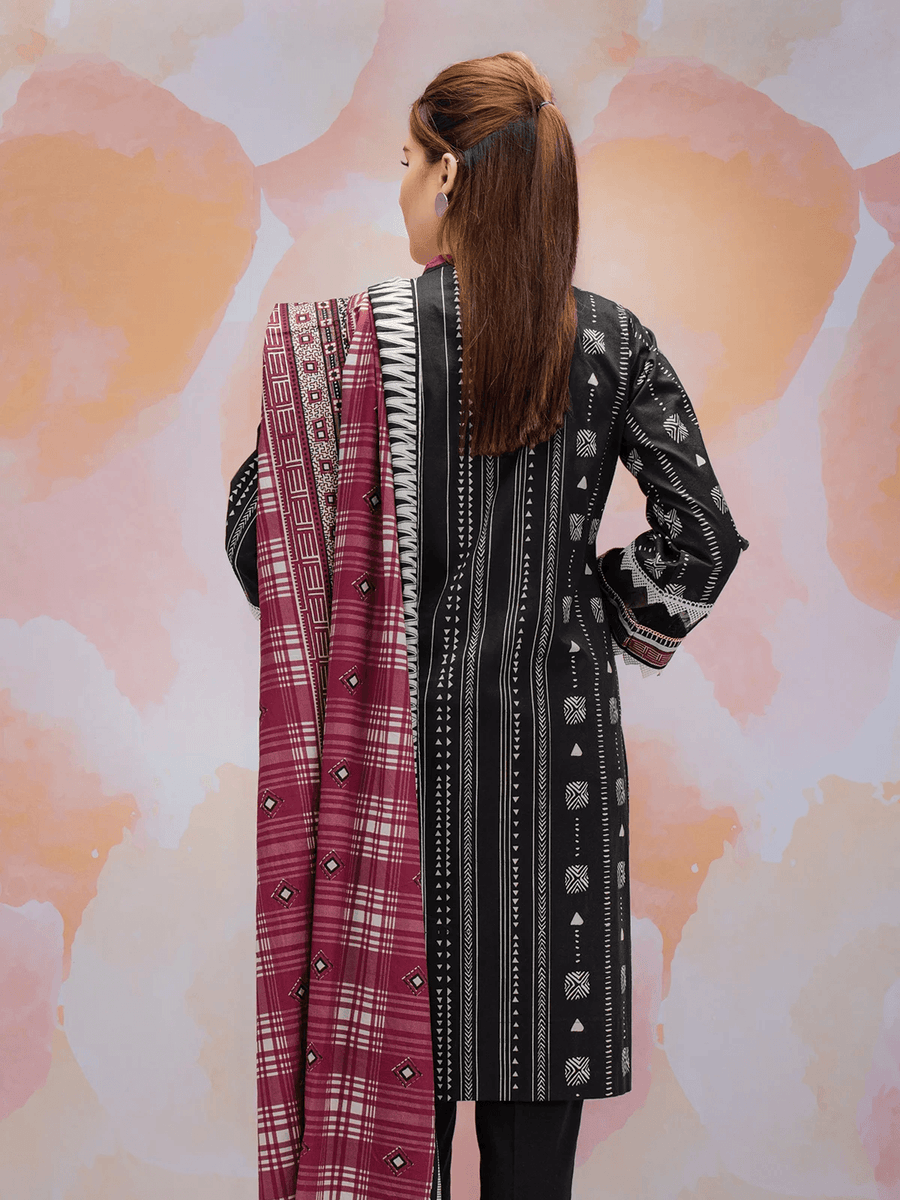 edenrobe Allure Cambric Unstitched Printed 2pc Suit EWU21A7-21254 - FaisalFabrics.pk