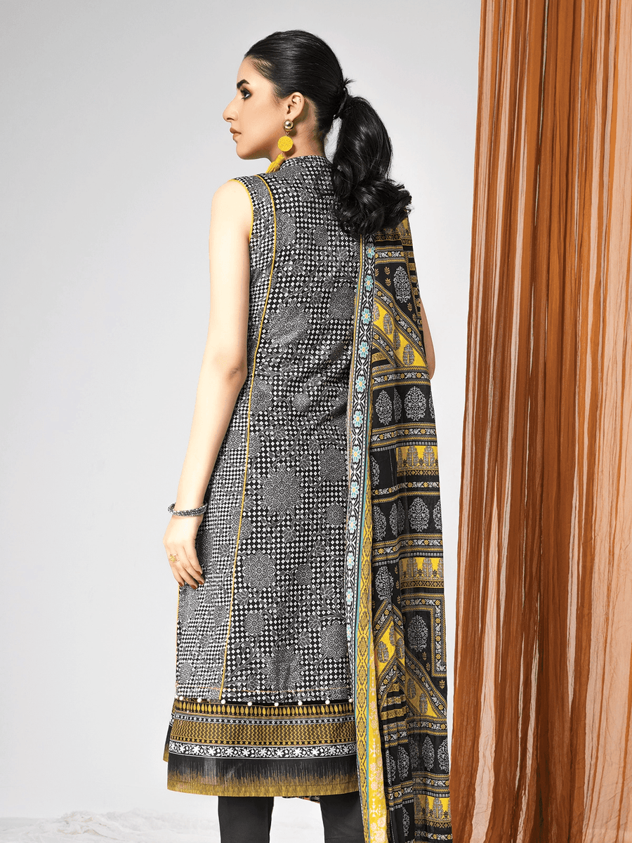 edenrobe Allure Cambric Unstitched 2Pc Printed Suit EWU21A7-21256 - FaisalFabrics.pk