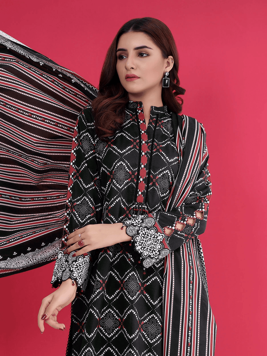 edenrobe Allure Cambric Unstitched Printed 2pc Suit EWU21A7-21260 - FaisalFabrics.pk