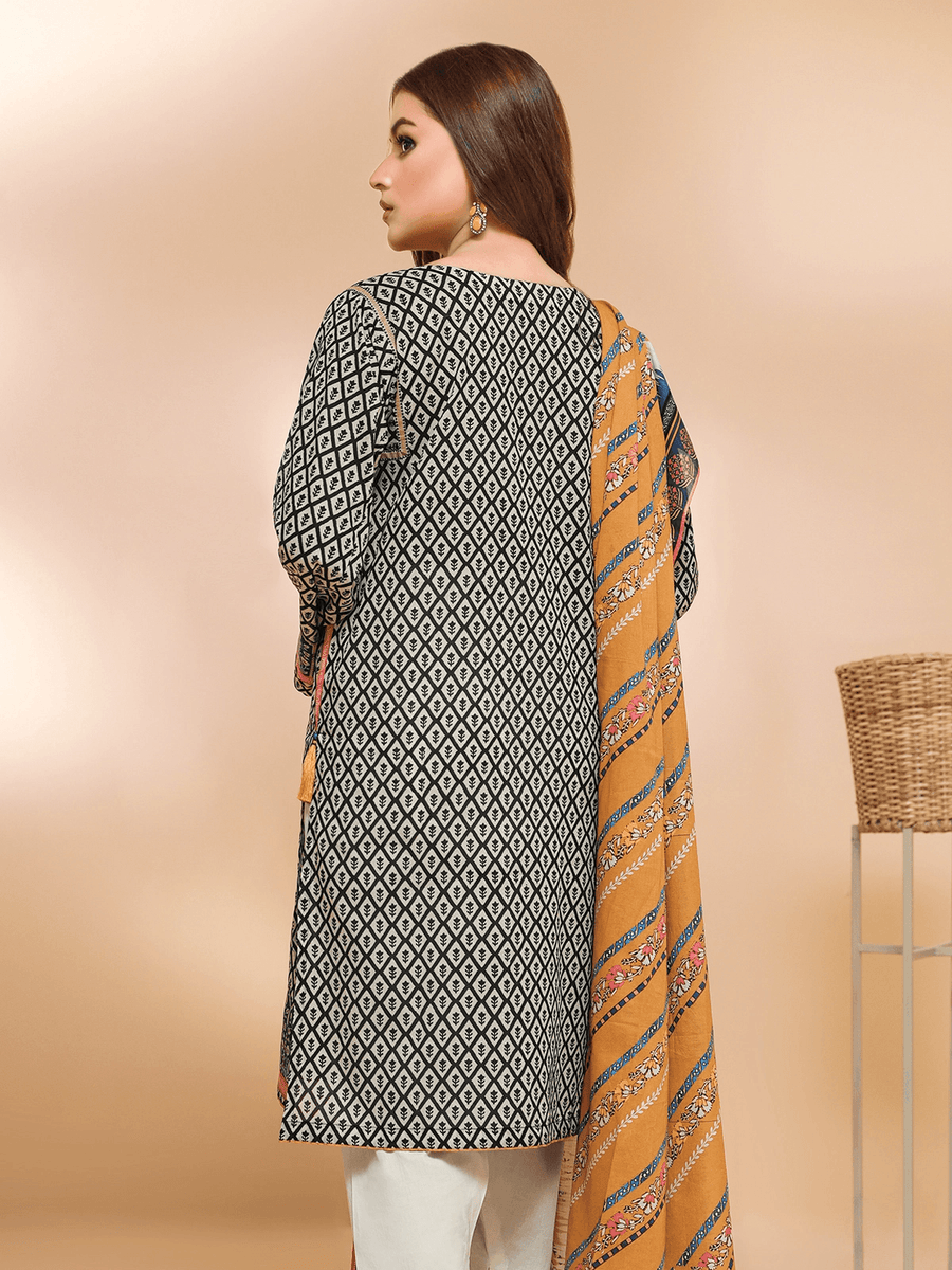 edenrobe Allure Cambric Unstitched 2Pc Printed Suit EWU21A7-21267 - FaisalFabrics.pk